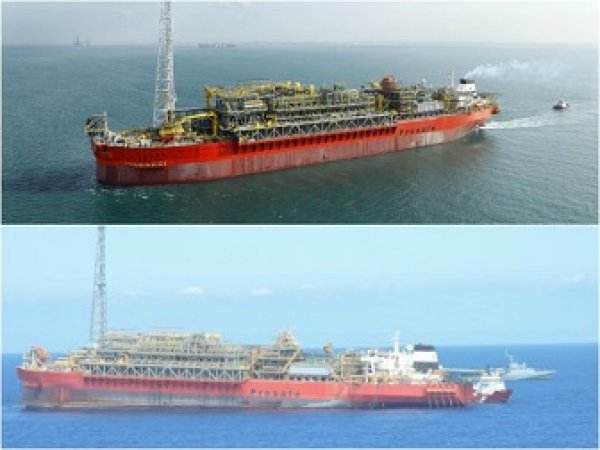 Divulgação BW Offshore/ Divulgação Marinha do Brasil